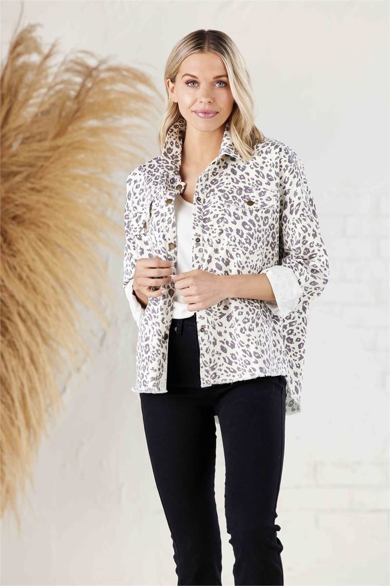 Sterling Cream Leopard Shacket — alternate view 2