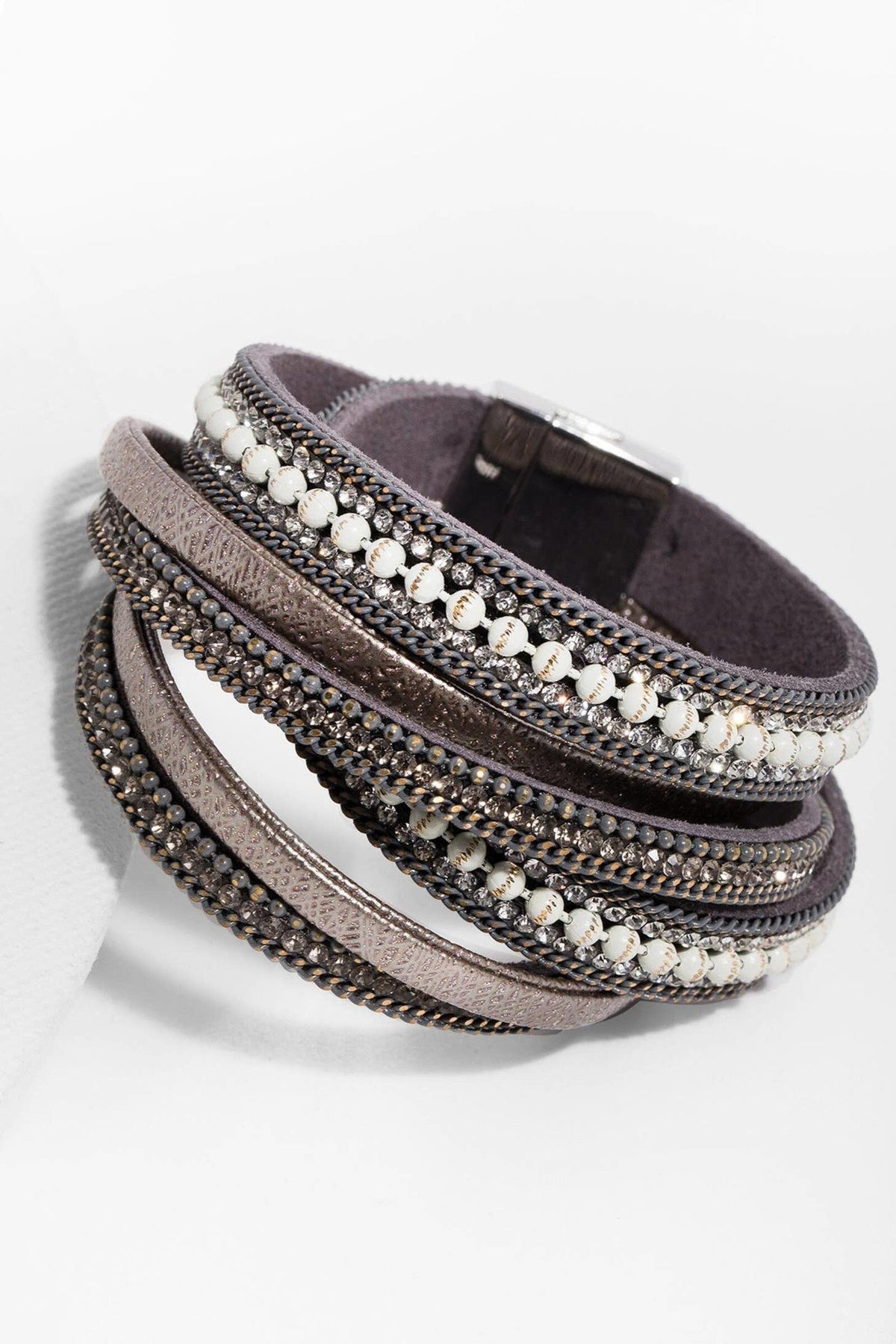 Hilton Double Wrap Bracelet - Black