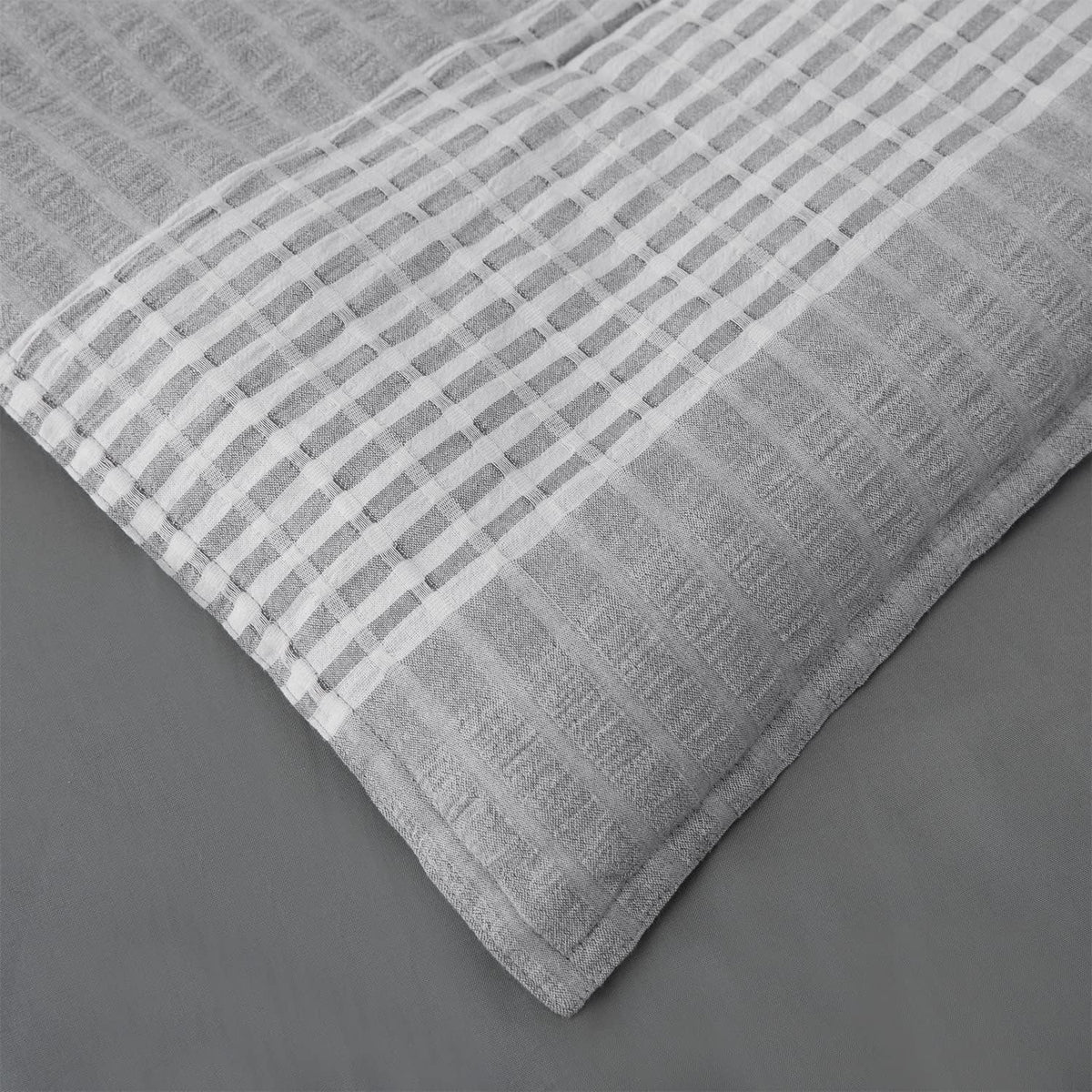 3 Piece Lane Stripe King Duvet Set — alternate view 5
