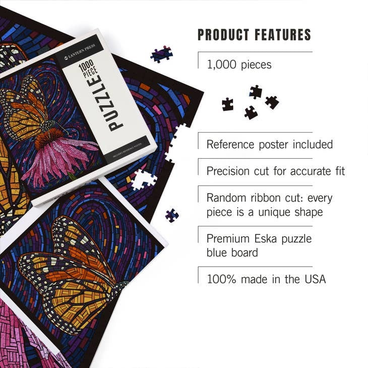 1000 Piece Puzzle Monarch Butterfly — alternate view 2
