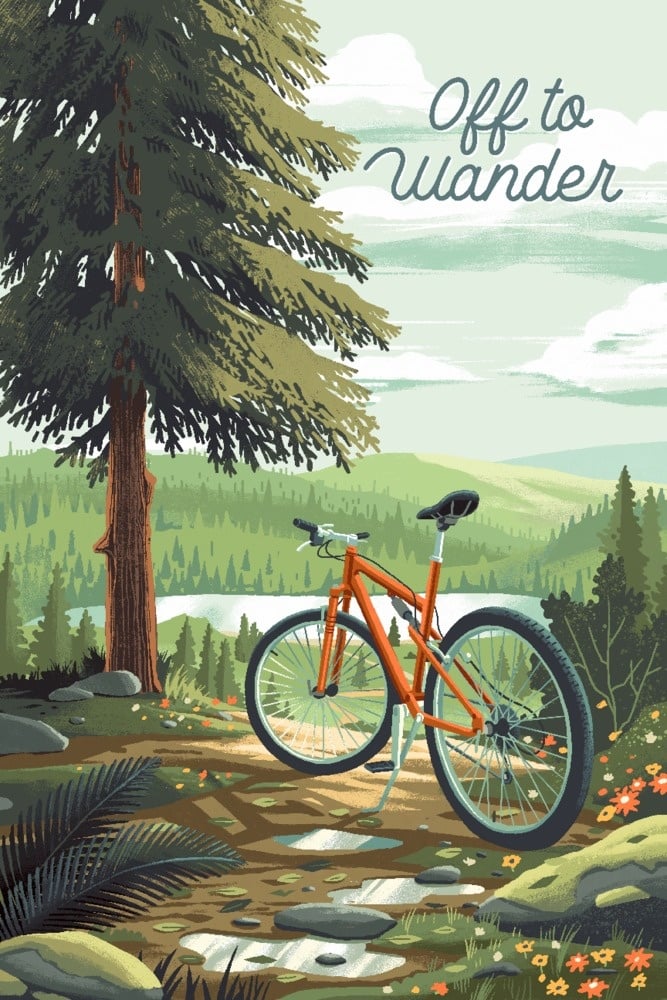 1000 Piece Puzzle Off To Wander, Cycling with Hills — alternate view 2
