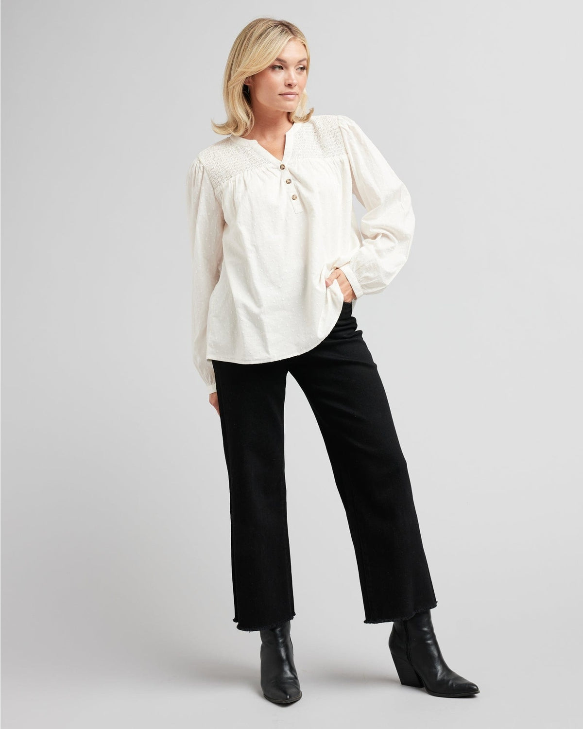Olson Smocked Top — alternate view 4