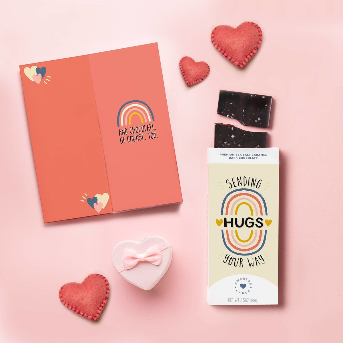 Sending Hugs (with chocolate) Card! — alternate view 4