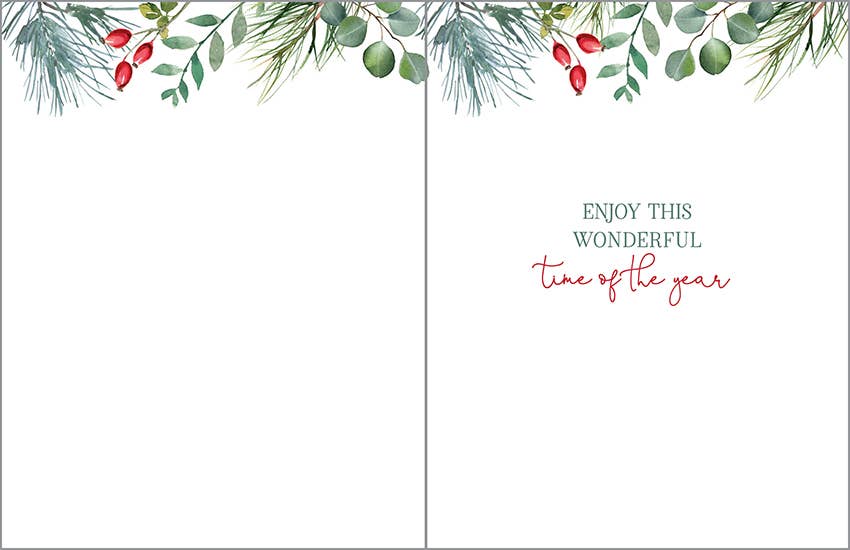 Christmas Card - Single Red Bauble — alternate view 2