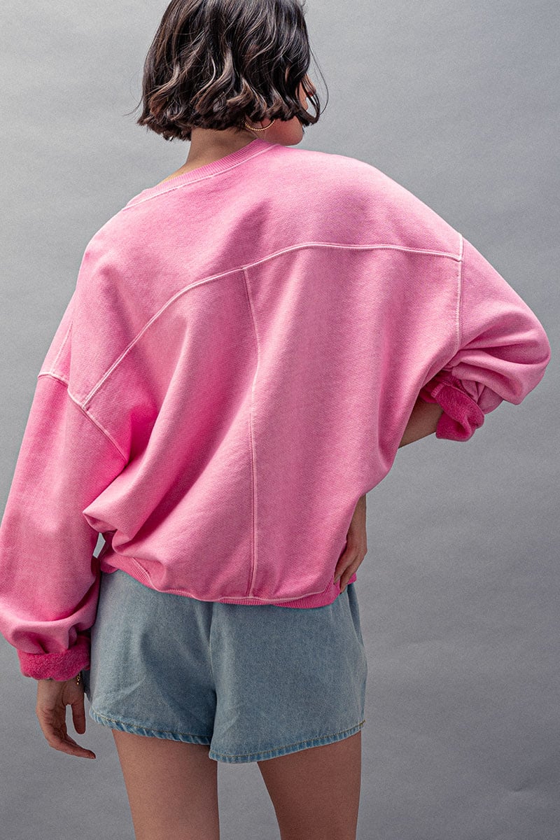 Crew Neck  Organic Cotton  Sweatshirt — alternate view 5