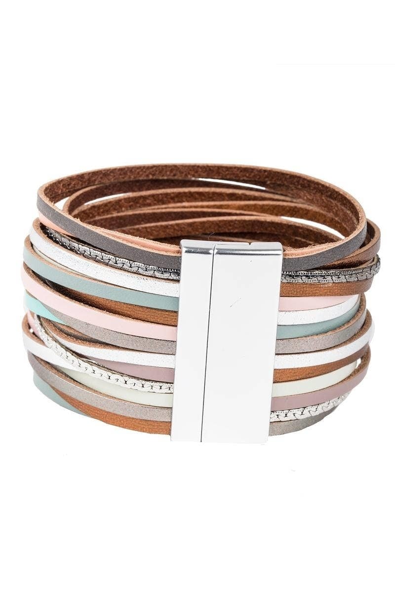 On The Line Leather Bracelet — alternate view 4