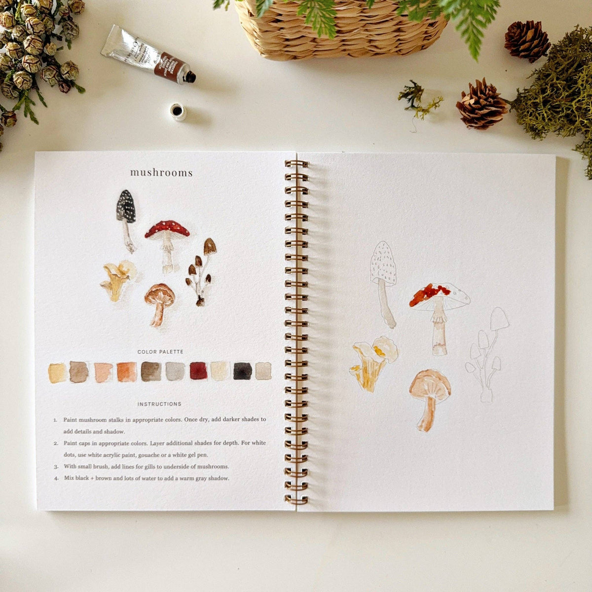 Woodland Watercolor Workbook — alternate view 5