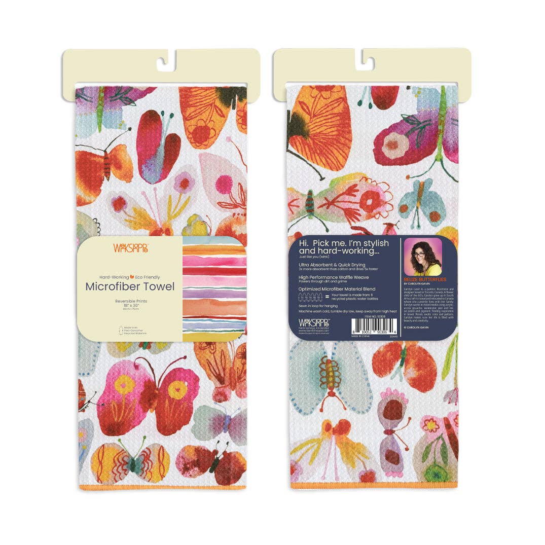 Belize Butterflies Microfiber Towel — alternate view 6