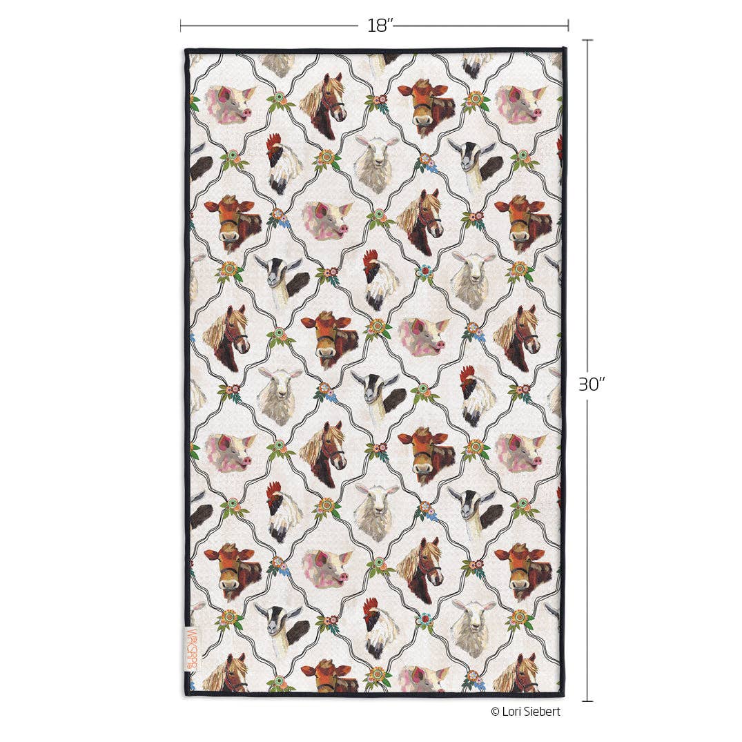 At The Farm Microfiber Kitchen Towel — alternate view 3