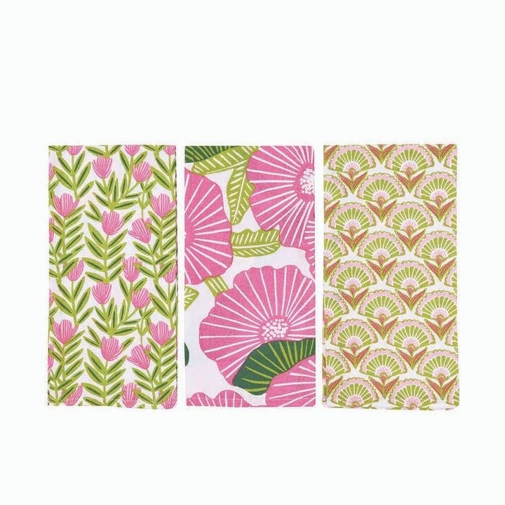Poppy Papaver Cotton Kitchen Towels, Set of 3 — alternate view 2
