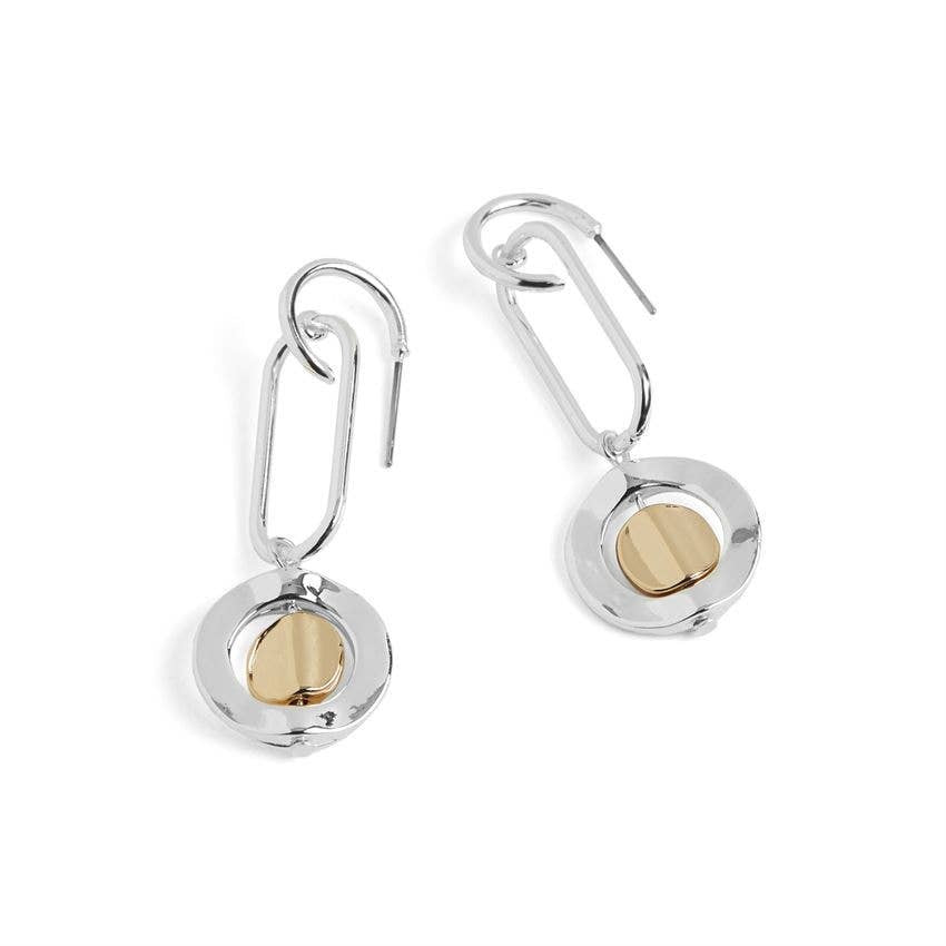 Oval Link Dangle Earrings