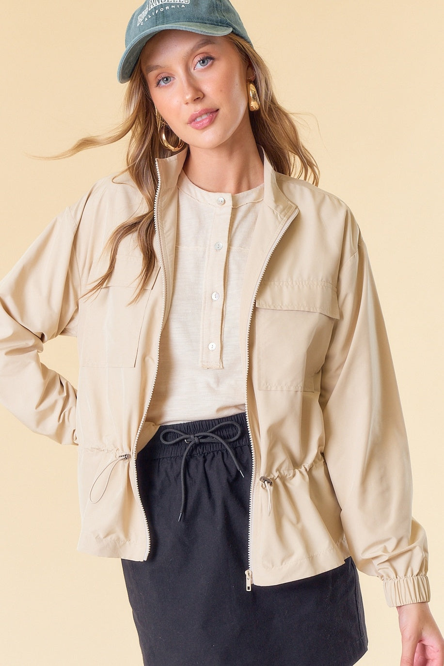 Drawcord Waist Front Pocket — alternate view 3