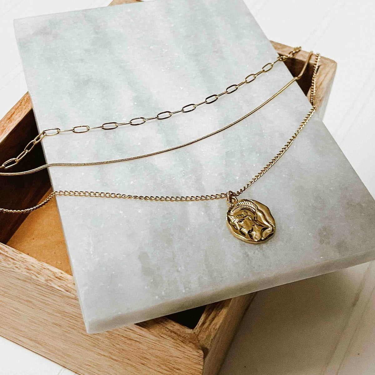 Logan Layered Pendant Necklace — alternate view 4
