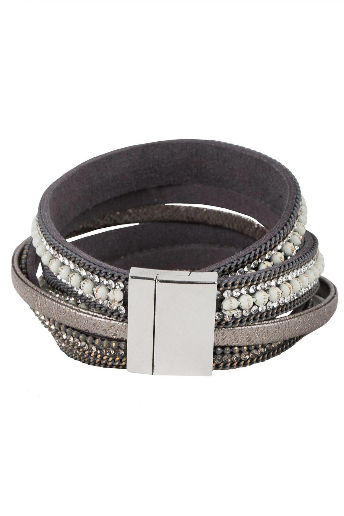 Hilton Double Wrap Bracelet - Black — alternate view 4