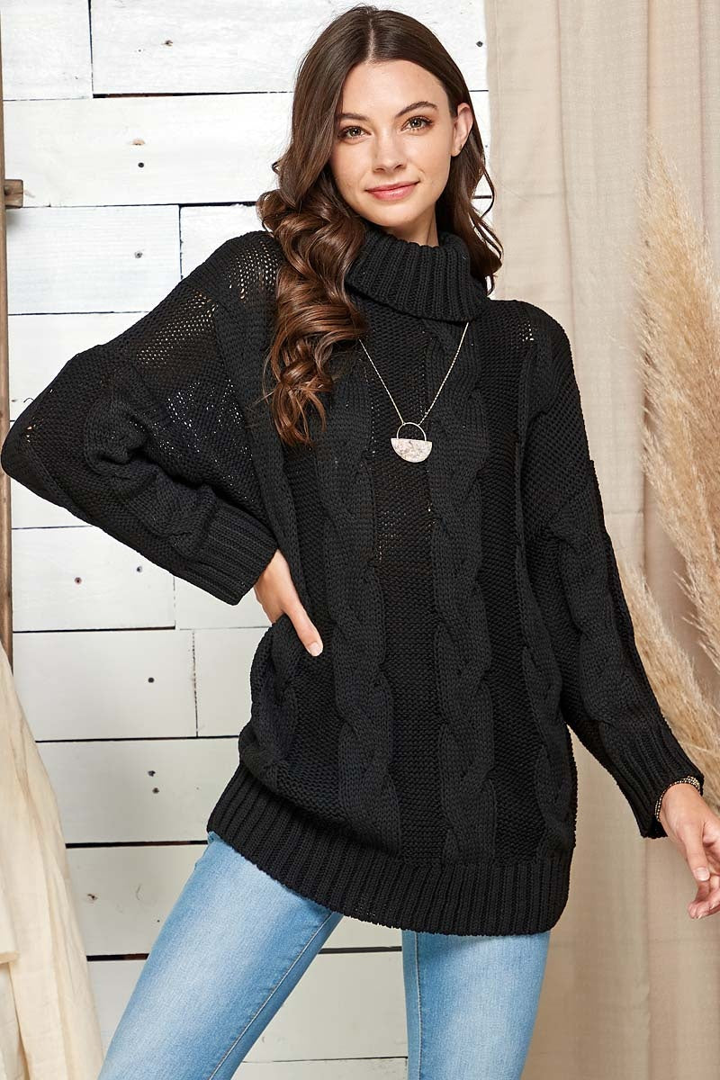 Oversized Turtle Neck Pullover — alternate view 2