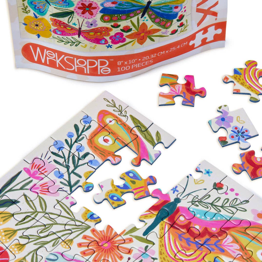 Butterfly Floral 100 Piece Puzzle Snax — alternate view 4