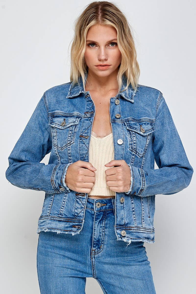 Medium Wash - Classic Denim Jacket