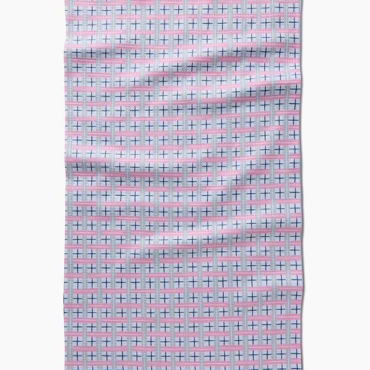 Spring Cottage Plaid Tea Towel — alternate view 2