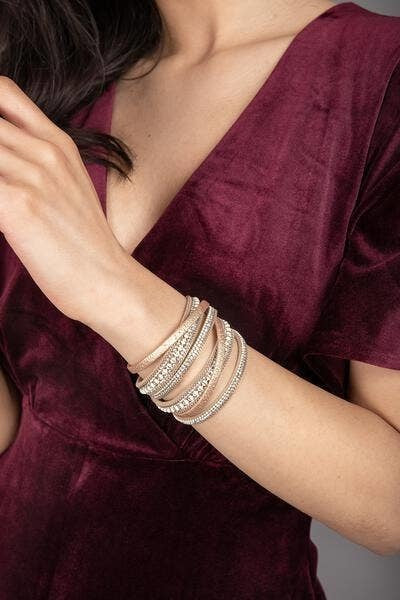 Hilton Double Wrap Bracelet - Gold — alternate view 2