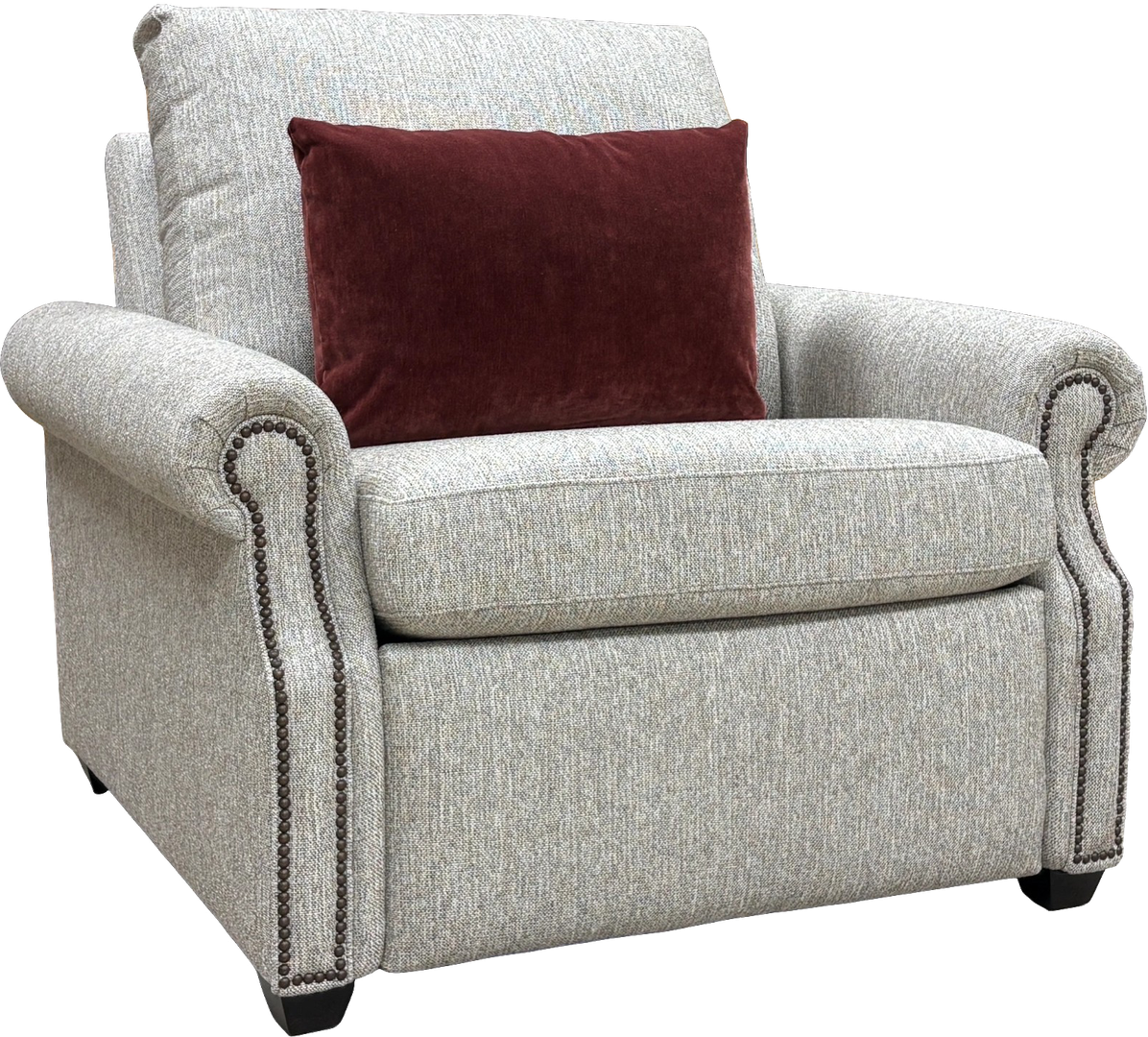 M013F48 Power Recliner:  Donegal Tweed Opal — alternate view 2