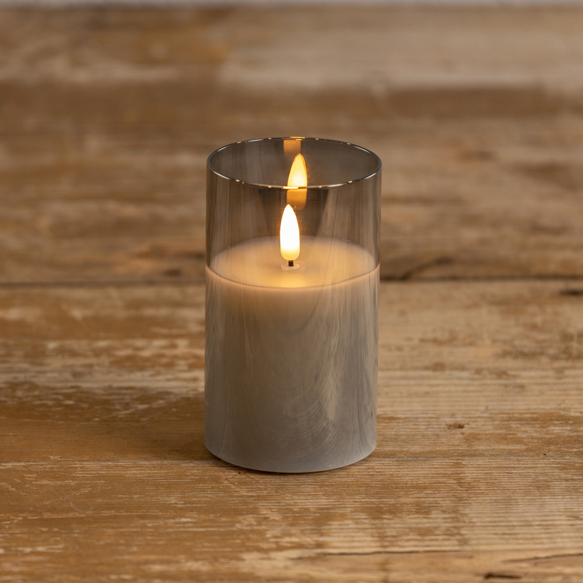 Black Glass 3D Flame Candle — alternate view 2