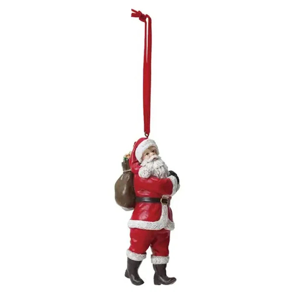 Resin Santa Ornament with Gifts/Tree/Sack — alternate view 3