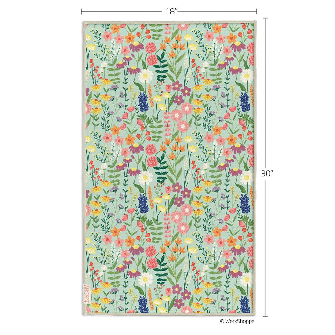 Wildflowers Microfiber Kitchen Towel — alternate view 3