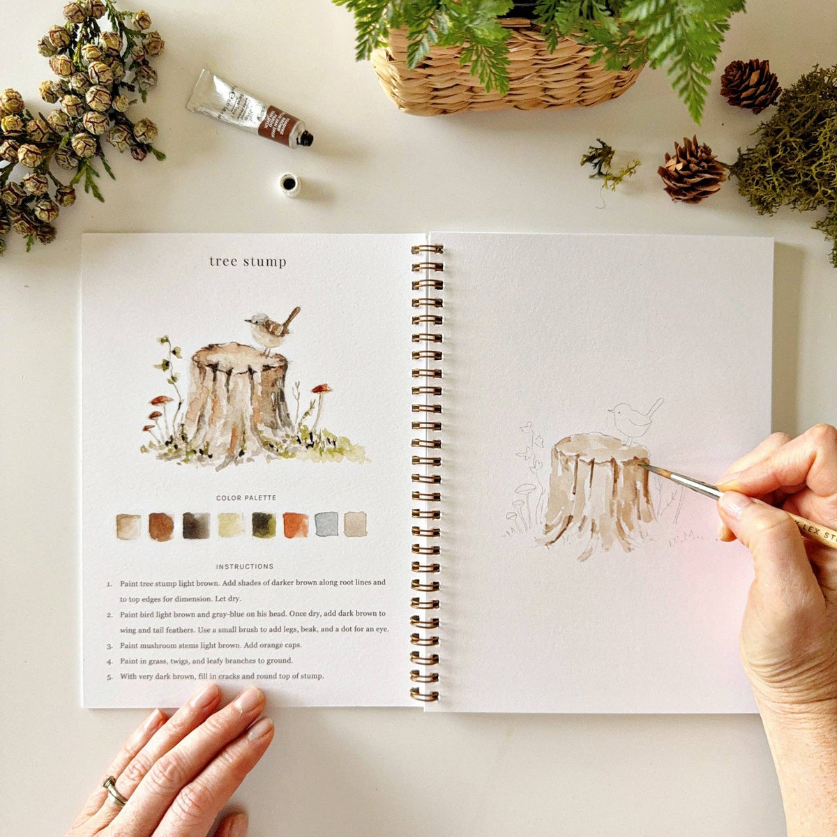 Woodland Watercolor Workbook — alternate view 8