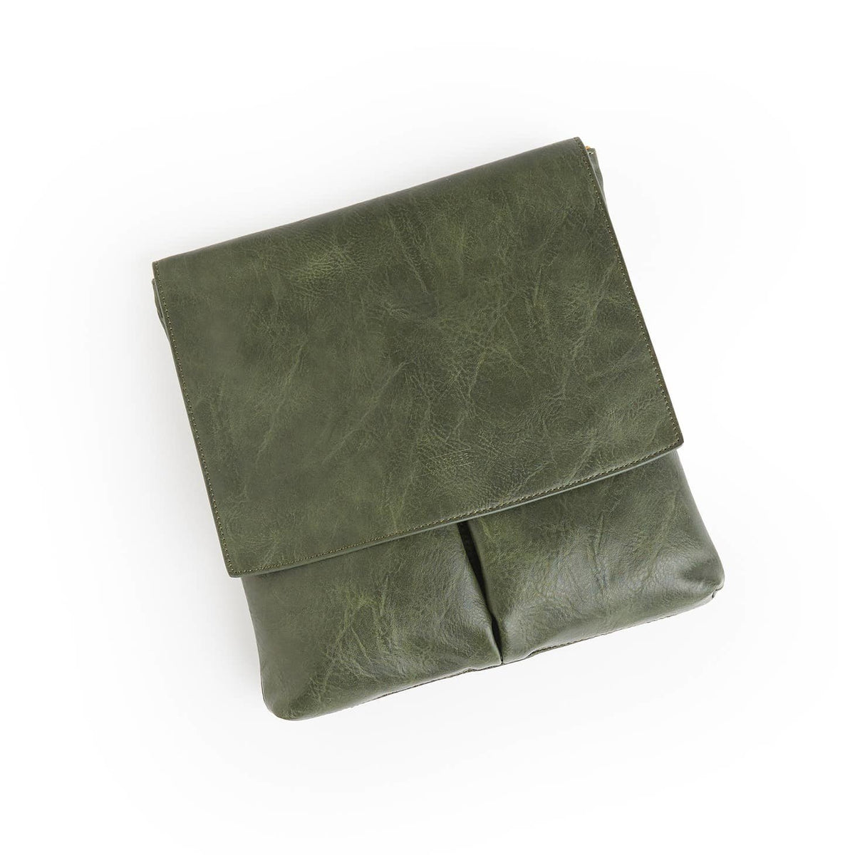 Olive Green Leather Handbag — alternate view 5
