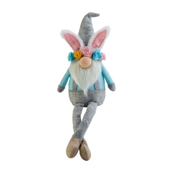 Easter Dangle Leg Gnome w/ Flower Crown