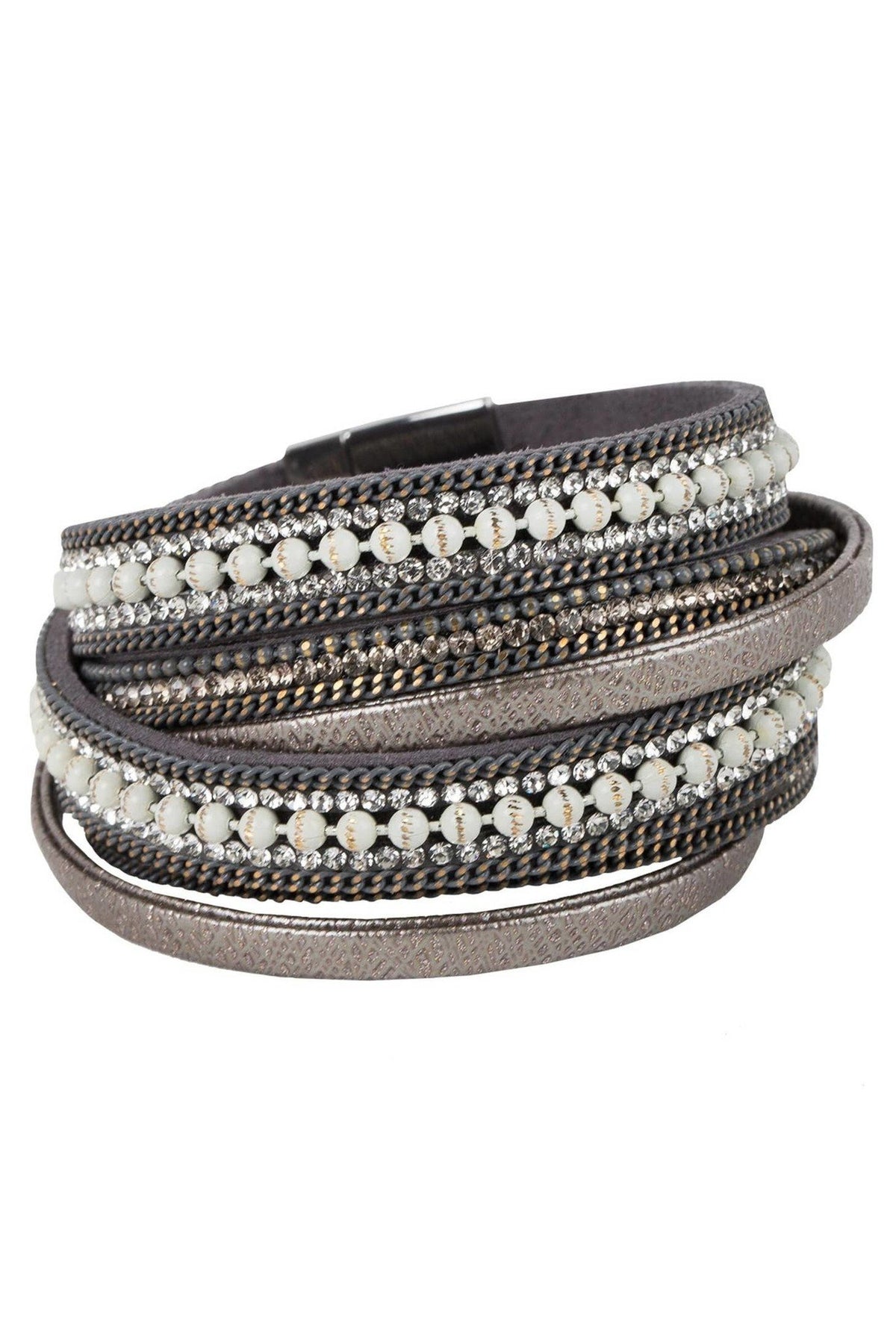 Hilton Double Wrap Bracelet - Black — alternate view 3