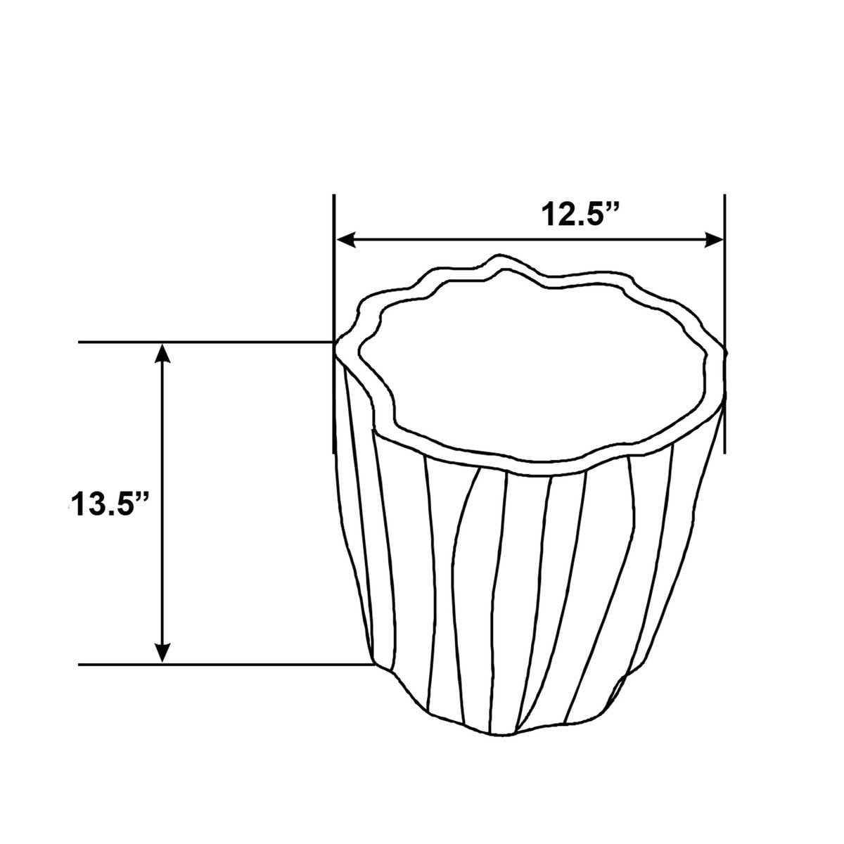 Eleanor Large Ecomix Decorative Cache Pot — alternate view 5