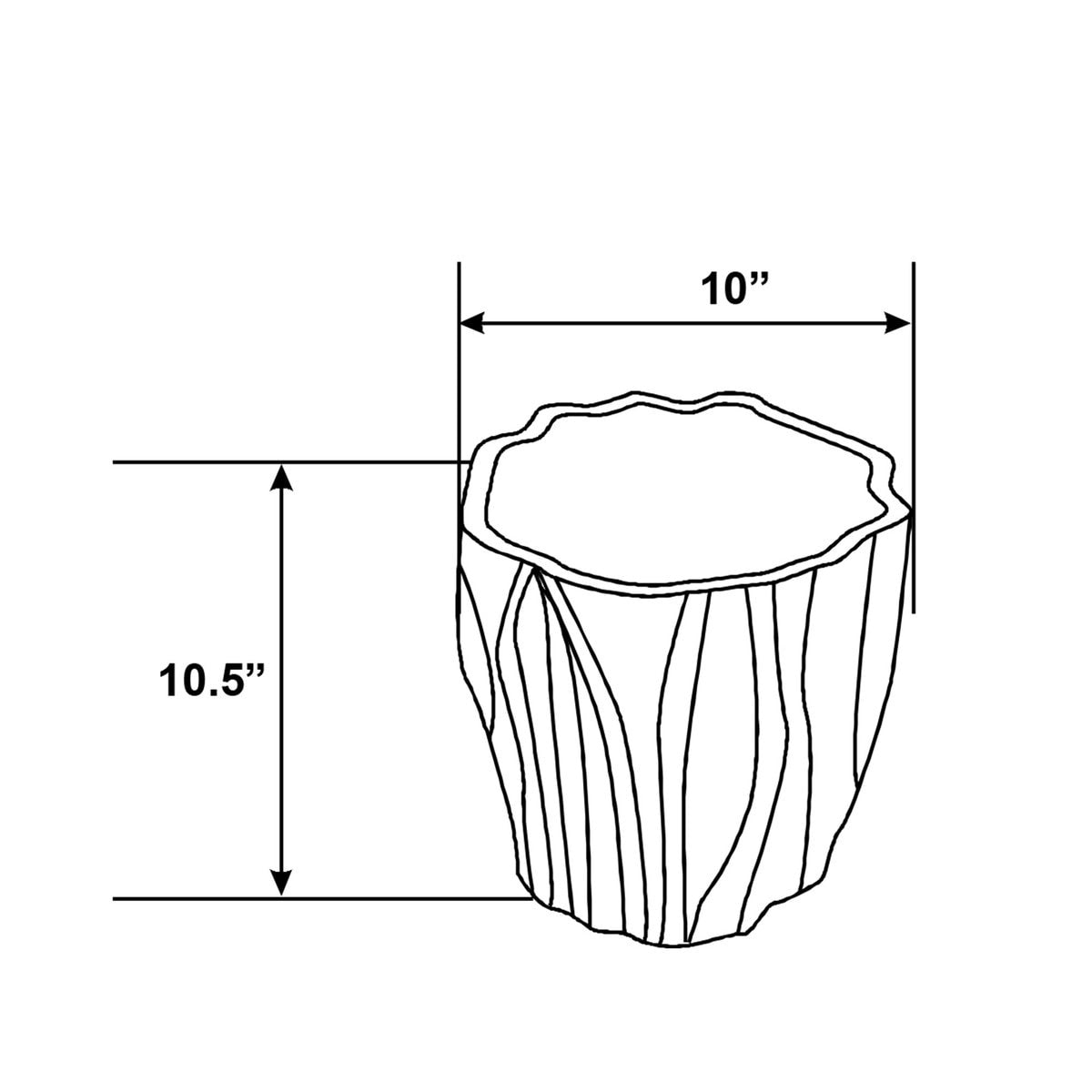 Eleanor Small Ecomix Decorative Cache Pot — alternate view 4