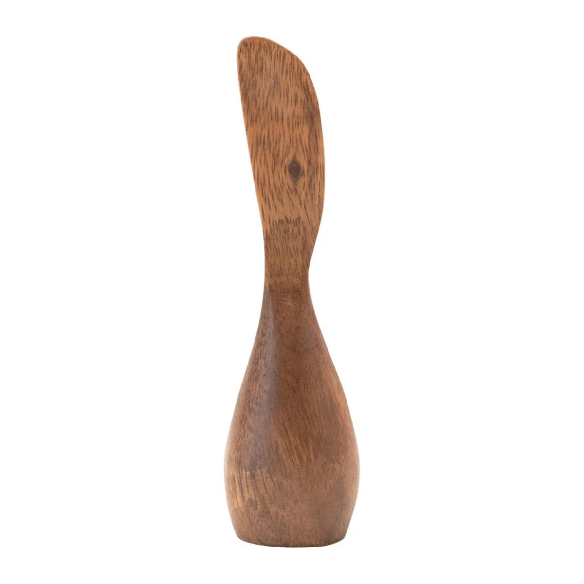 Hand-Carved Acacia Wood Standing Canape Knife — alternate view 3