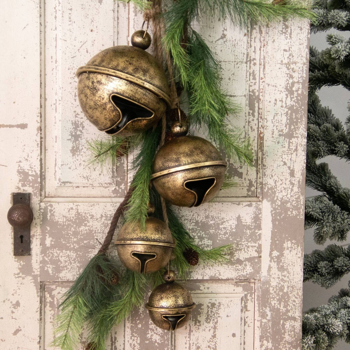 Hanging Jingle Bells Antique Gold — alternate view 2