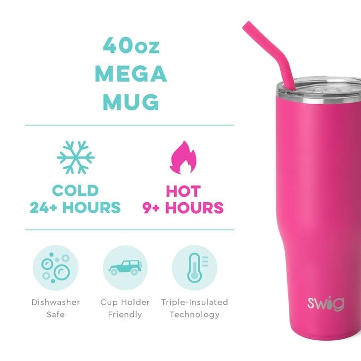 Hot Pink Mega Mug — alternate view 2