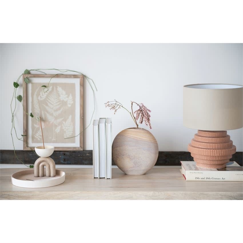10"L Sandstone Vase, Natural — alternate view 9