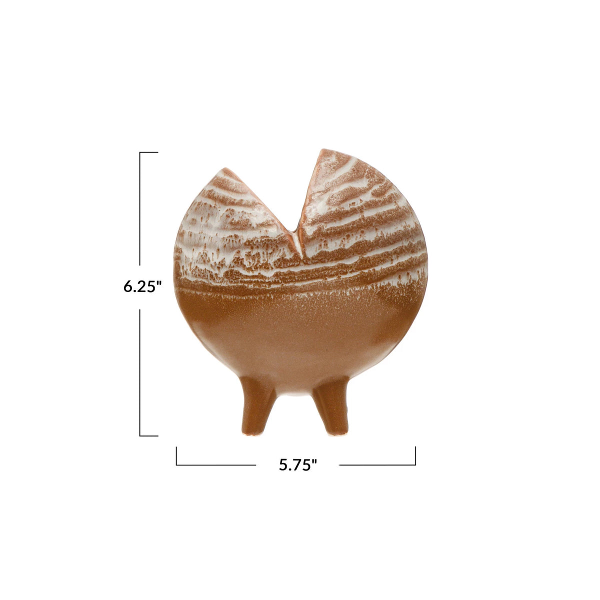 Stoneware Footed Pod Vase — alternate view 2