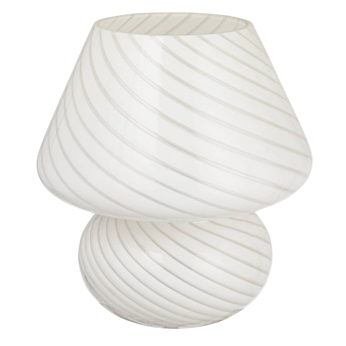 Blown Glass Table Lamp, White — alternate view 5