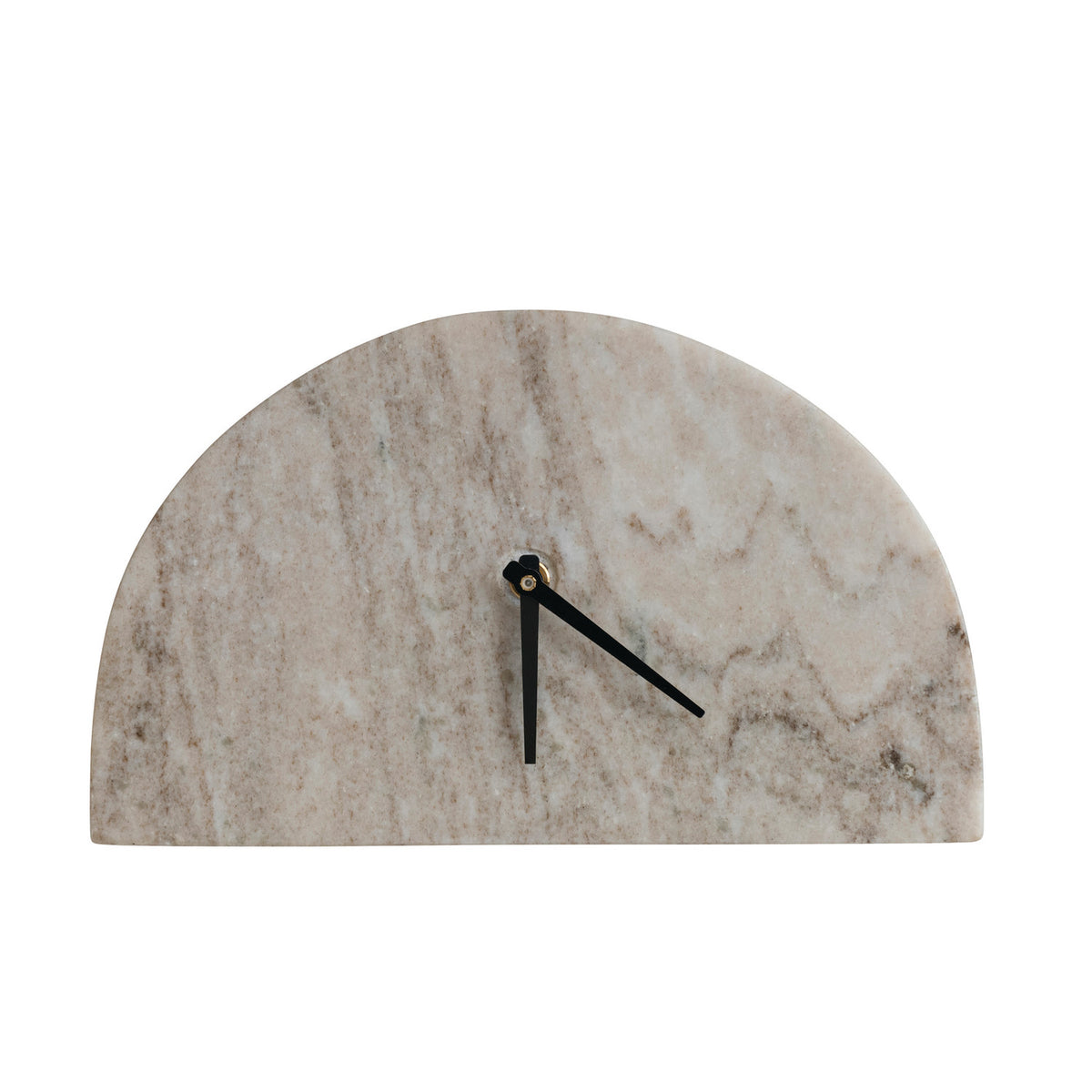 Half Circle Marble Mantel Clock — alternate view 2
