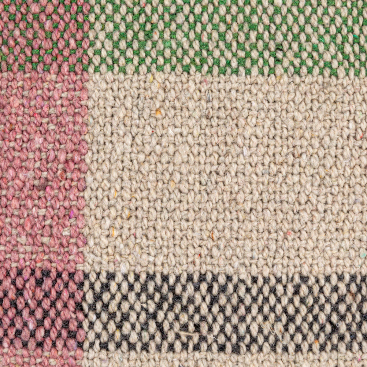 Square Woven Recycled Cotton Blend Pillow — alternate view 3
