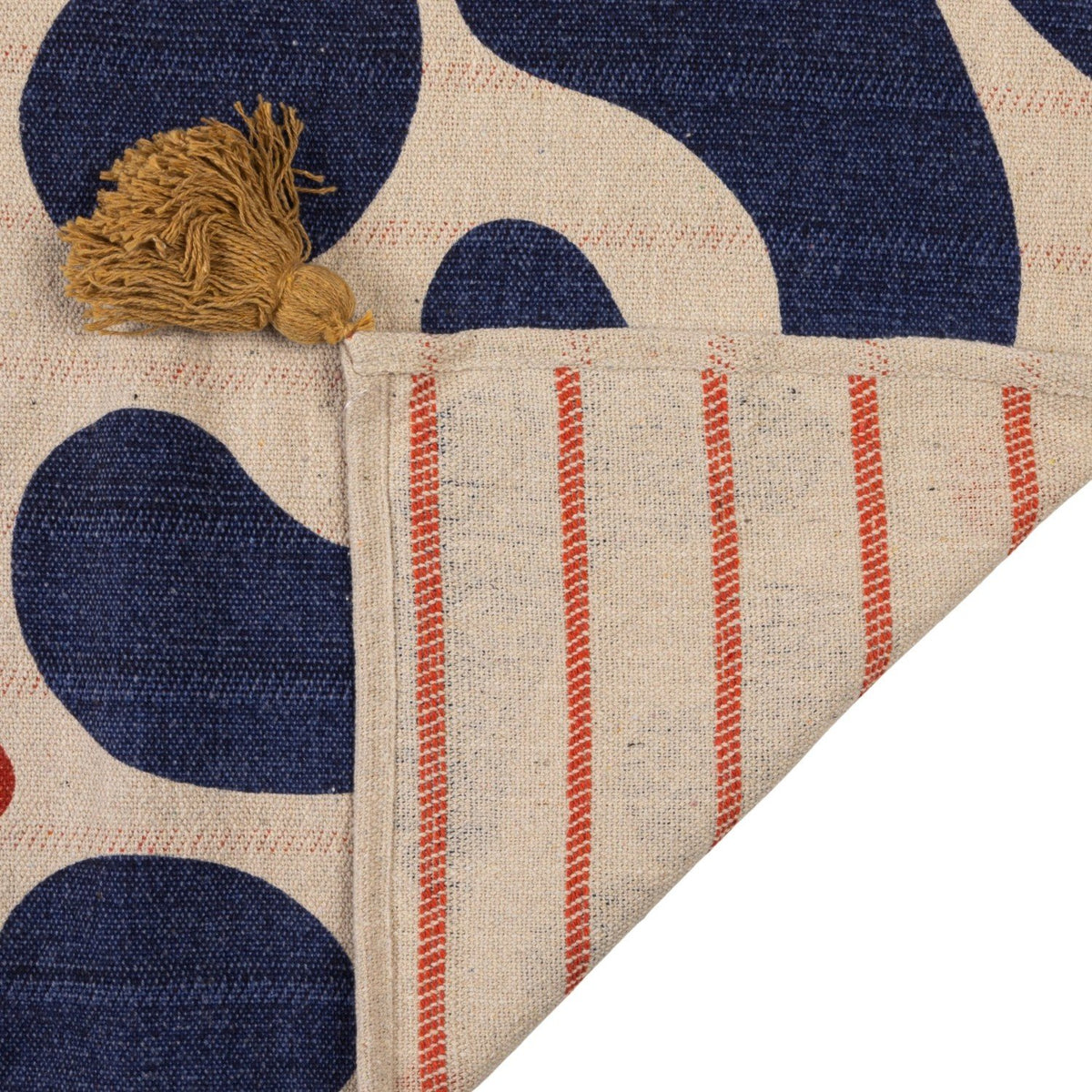 Two-Sided Woven Recycled Cotton Blend Throw — alternate view 2