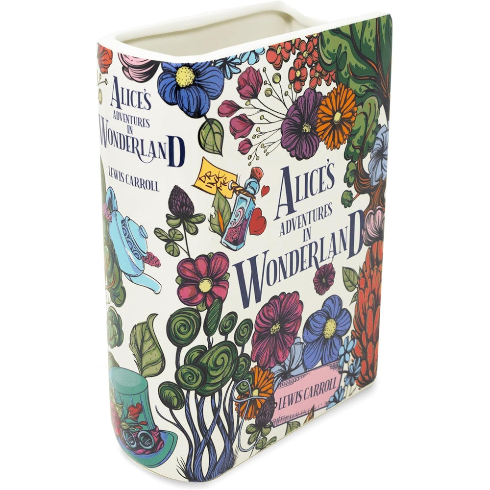 Alice in Wonderland Large Book Vase — alternate view 2