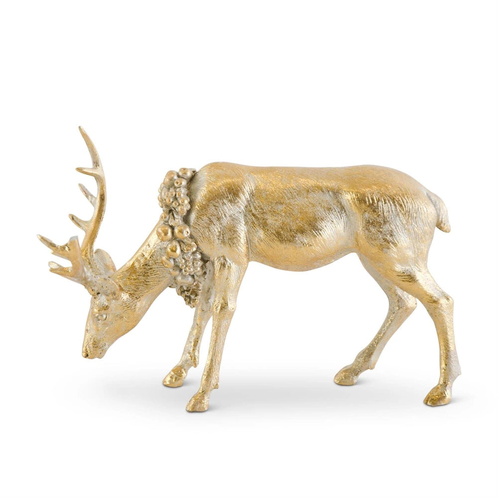 Antique Gold Resin Deer — alternate view 5