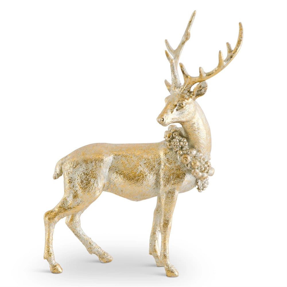 Antique Gold Resin Deer — alternate view 6