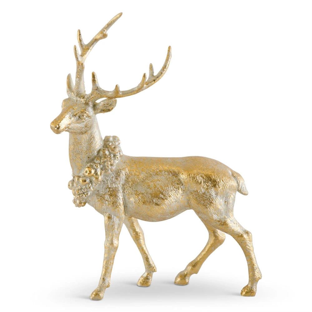Antique Gold Resin Deer — alternate view 7