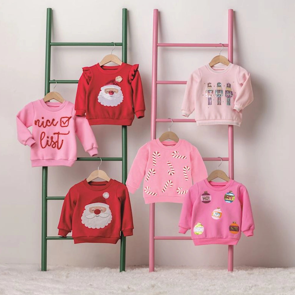 Applique Santa Toddler Sweatshirt — alternate view 4