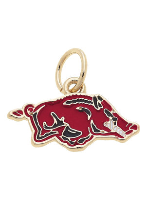 Arkansas Razorbacks Enamel Logo Charm