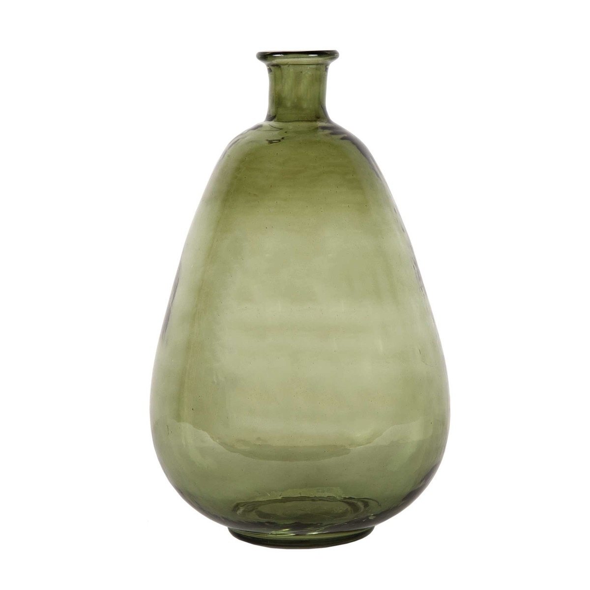 Aster Hammered Glass Vase, Green — alternate view 3