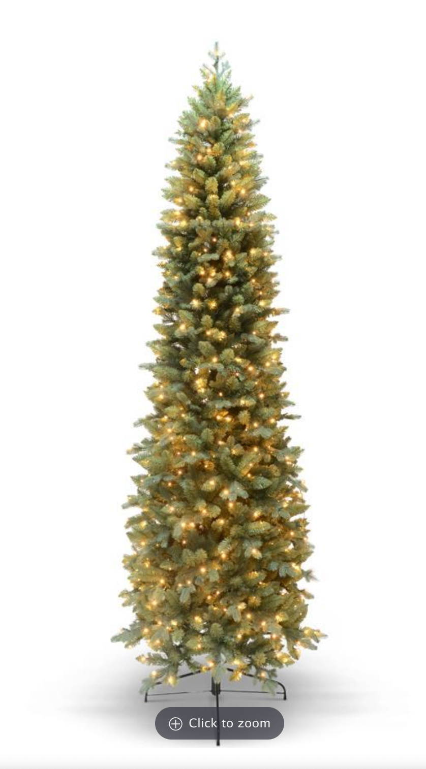 Pre Lit LED Slim Christmas Tree W/3006 TIPS-9'